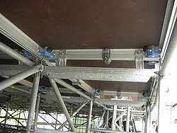 Bühnenpodeste auf Gerüstunterbau