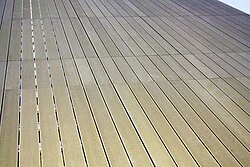 Floor covering of a mobile terrace