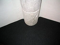 Stage with column cut-out