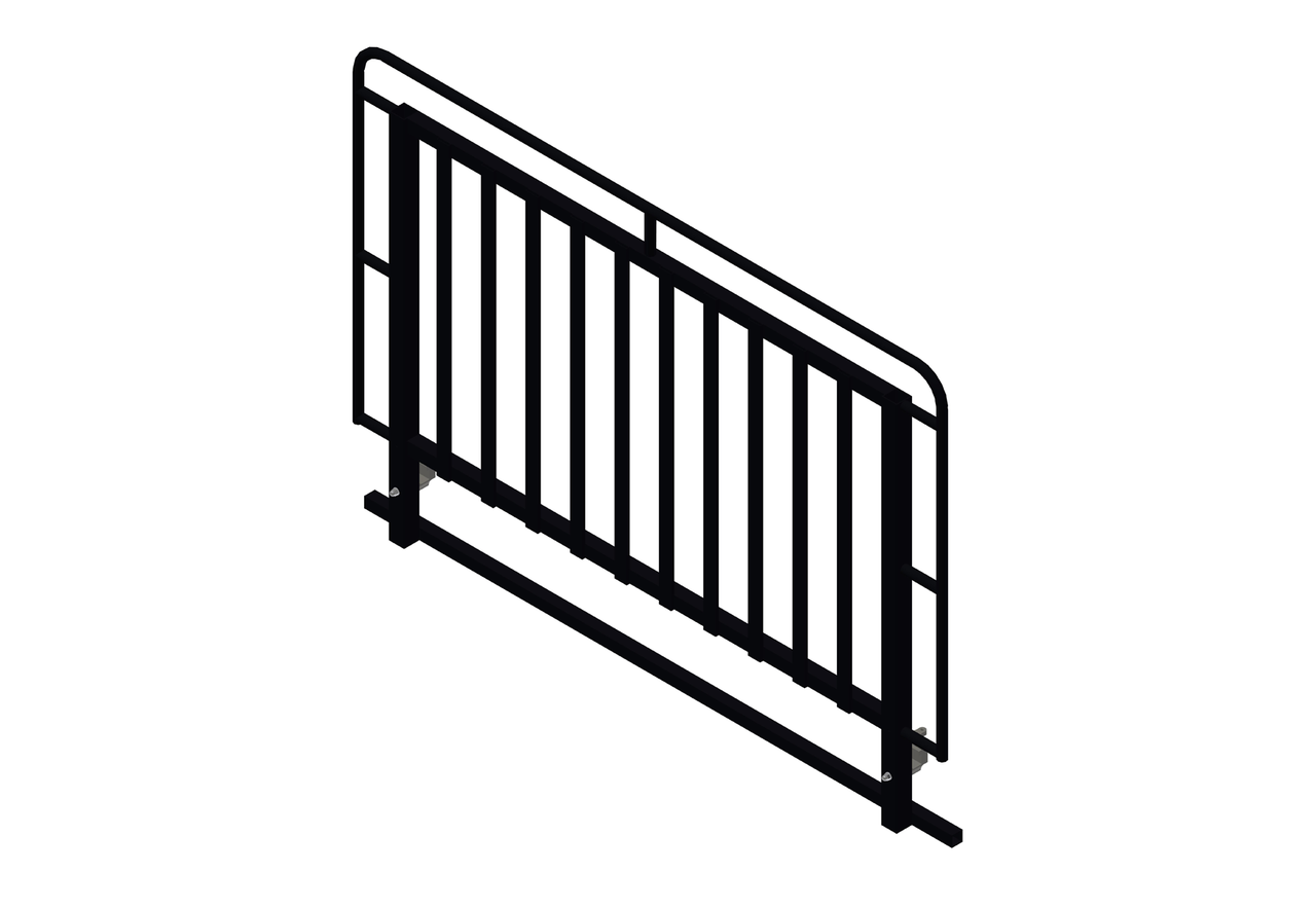 Geländer Höhe 110 cm Breite 200 cm