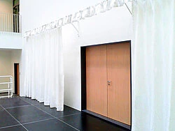 Stage cabinet with wall mount