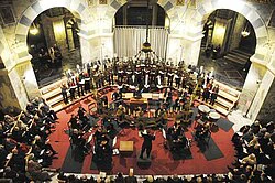 Mobile choir grandstand