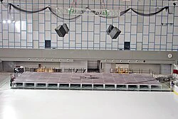 Innenbühne in Eissporthalle