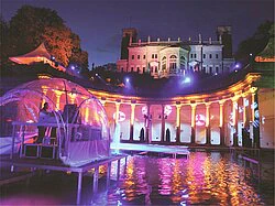 Stage in water