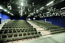 Mobile grandstand with chairs