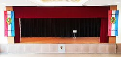 Stage cabinet with perforated plate