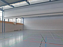Trennvorhang für Sporthalle