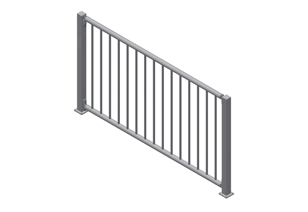 Geländer Höhe 110 cm Breite 200 cm