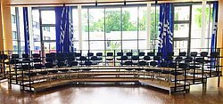 Mobile round grandstand