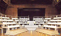 Mobile grandstand made of Giga frames