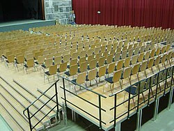 Stacking chairs made of wood