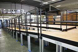 Rampengeländer mit integrierter Begrenzung