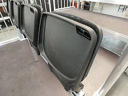 Folding seat shells