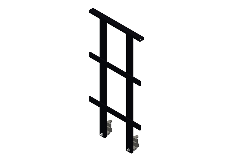 Bühnengeländer Stahl Höhe 90 cm