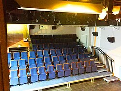 Small grandstand with theatre seats
