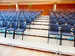 Padded stacking chairs