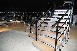 Alutreppe im Radius