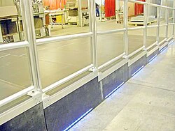 Tribünen-Seitenverkleidung mit LED