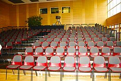 Stacking chairs "Pro Comfort" with upholstery