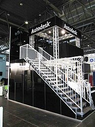 Alutreppe für Messestand