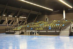 Mobile grandstand with seating