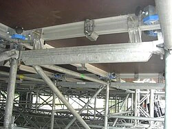 Bühnenpodeste auf Gerüstunterbau