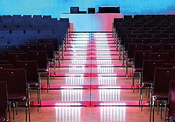 Mobile grandstand with LED