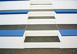 Grandstand with stairs